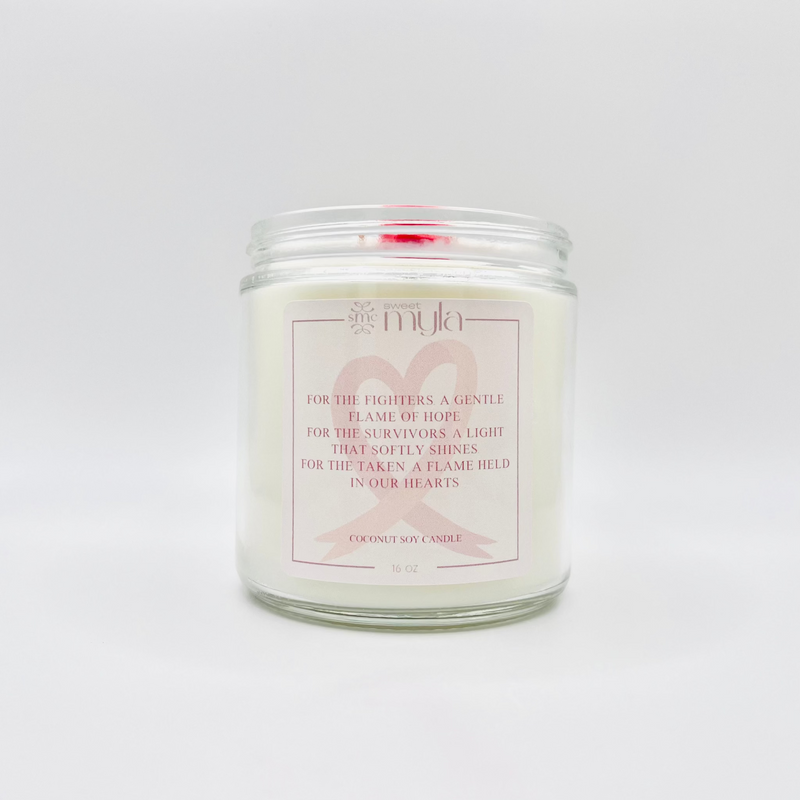 Cancer Awareness Candle | Sweet Myla