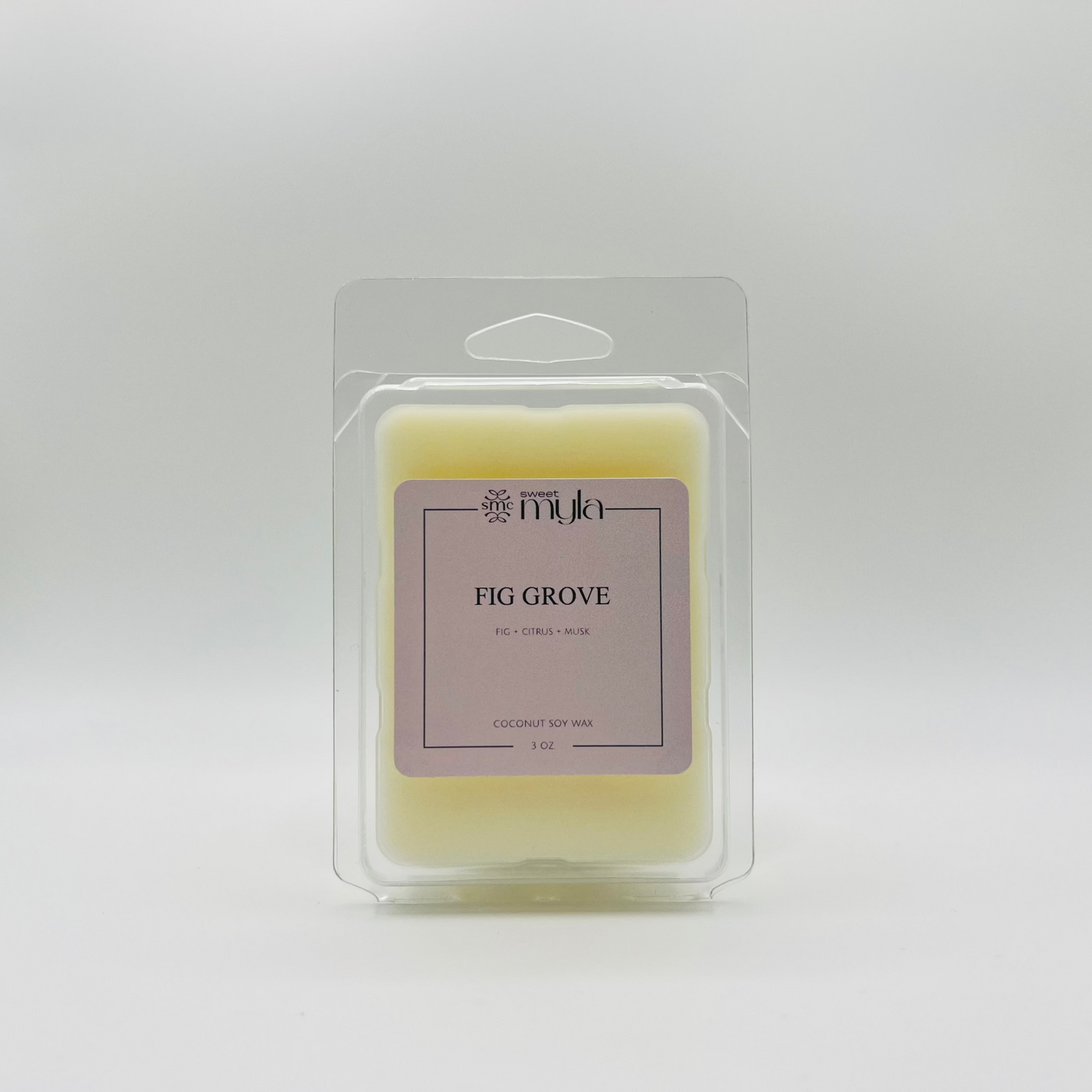Wax Melts labeled as Fig Grove