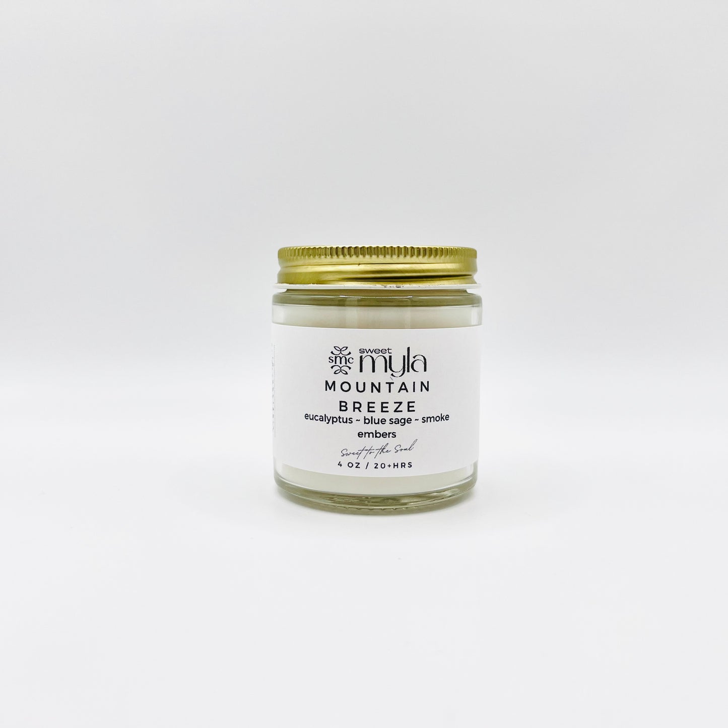 Mountain Breeze Candle with scents of Eucalyptus, Blue Sage & Smoke Embers