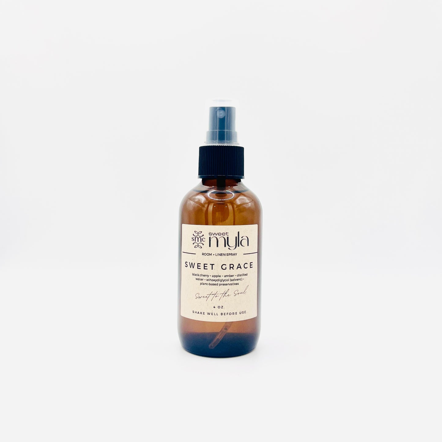 Sweet Grace Room + Linen Spray with scents of Black Cherry, Apple & Amber