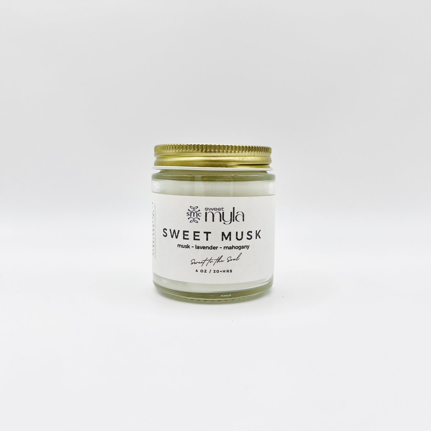 Sweet Musk Candle with fragrance notes of Musk, Lavender & Mahogany