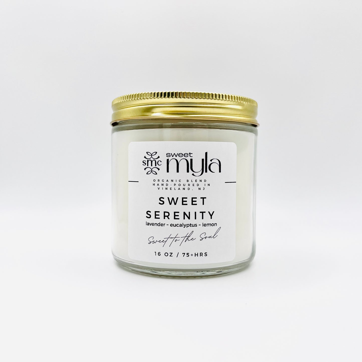 Sweet Serenity Candle with fragrance notes of Lavender, Eucalyptus & Lemon