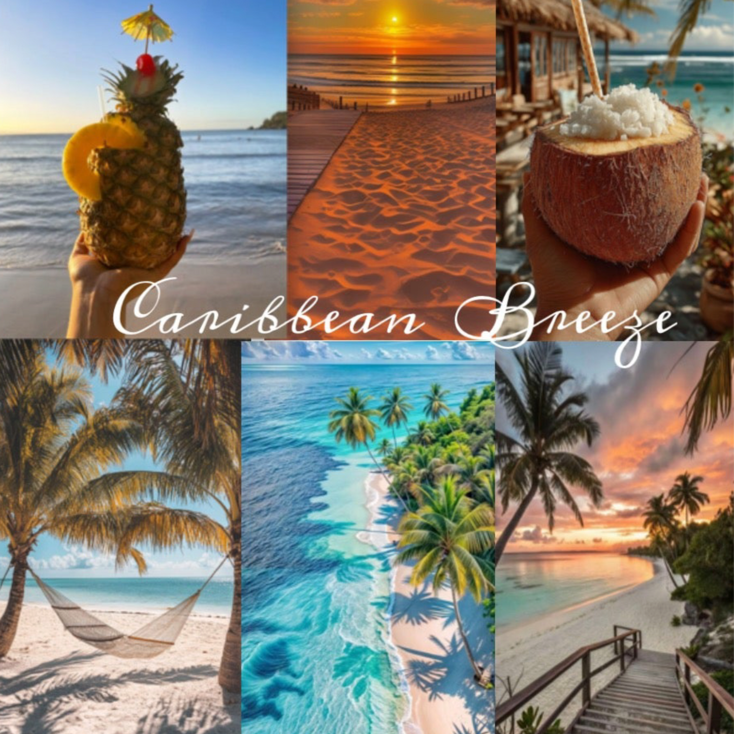 Caribbean Breeze Candle | Pineapple, Coconut & Sugarcane Scented
