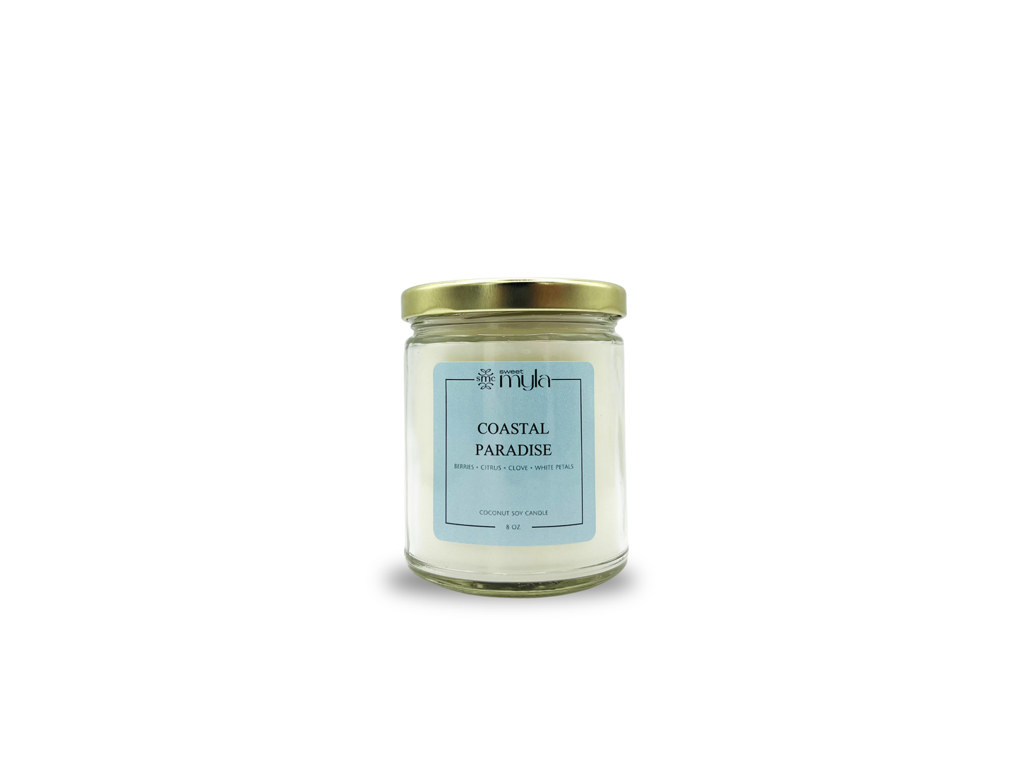 Coastal Paradise Candle | Berries, Citrus, Clove & White Petals Scented