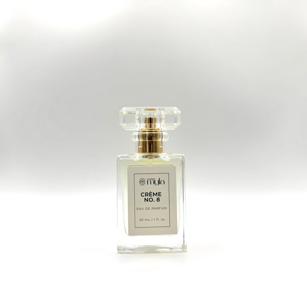 Sweet Myla Crème No. 8 Eau de Parfum 30 mL perfume bottle on a white background