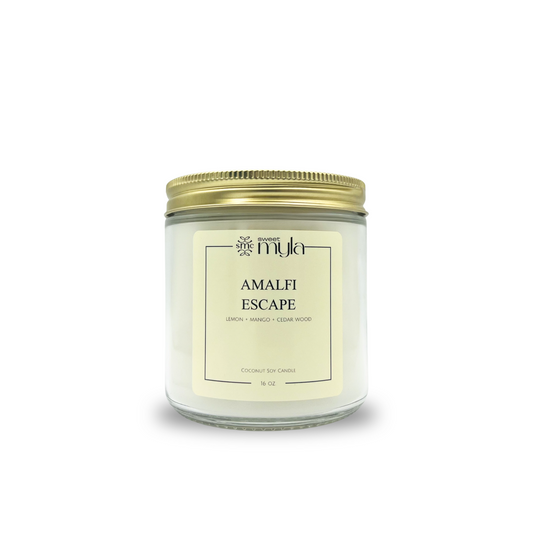 Amalfi Escape Candle | Citrus, Mango, Coconut & Cedarwood Scented