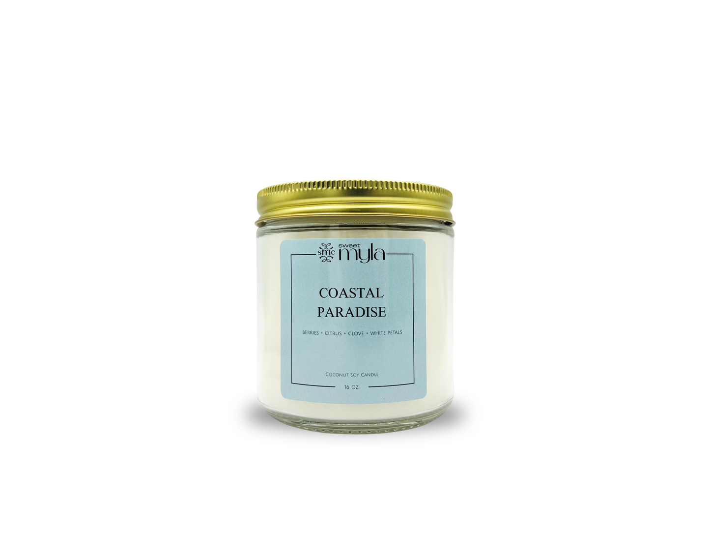 Coastal Paradise Candle | Berries, Citrus, Clove & White Petals Scented