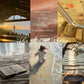 Collage of images including a sunset over water, a prayer closet, the Bible, a beach scene with Jesus carrying a girl, and a cross on a mountain. The secret place with God.