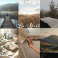 Collage of scenic images of stillness with 'Be Still' text overlay