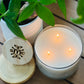 Luxury 3-Wick Coconut Soy Candle - 24 oz Glass Jar