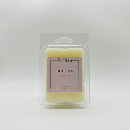 Wax Melts labeled as Fig Grove