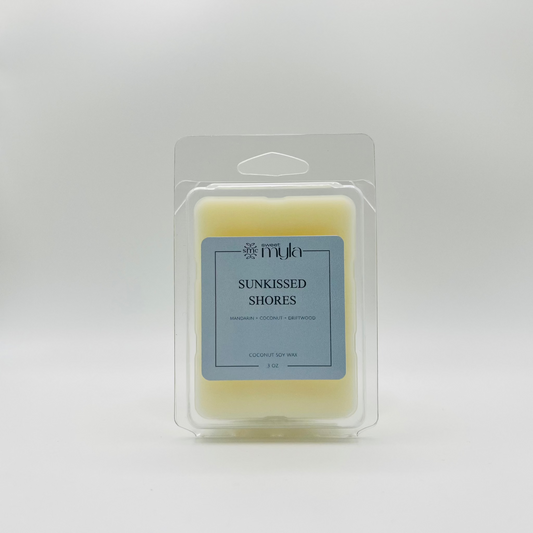 Sunkissed Shores Wax Melt | Mandarin, Coconut & Driftwood Scented