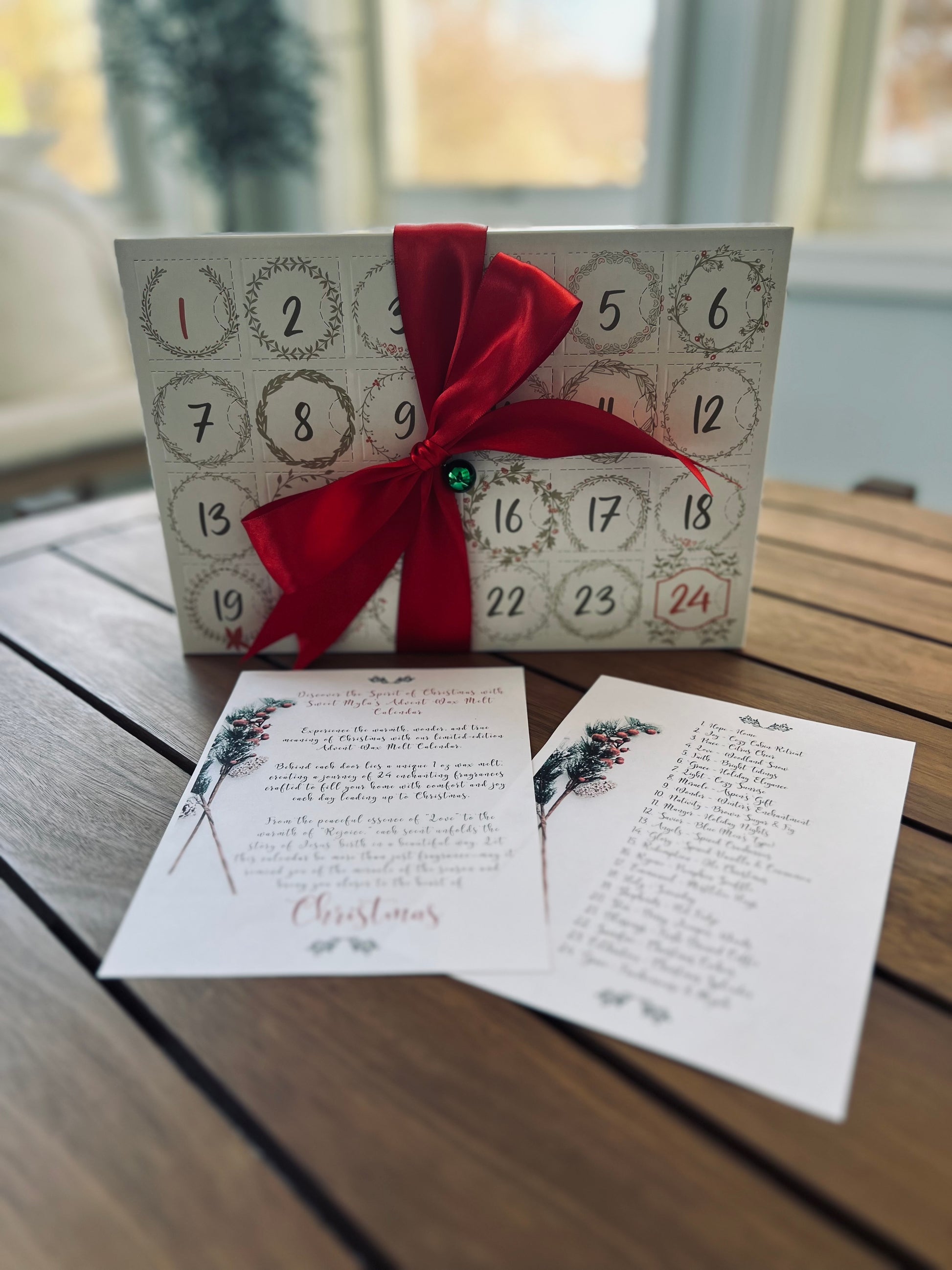 An advent wax melt calendar that tells us the meaning of Christmas 