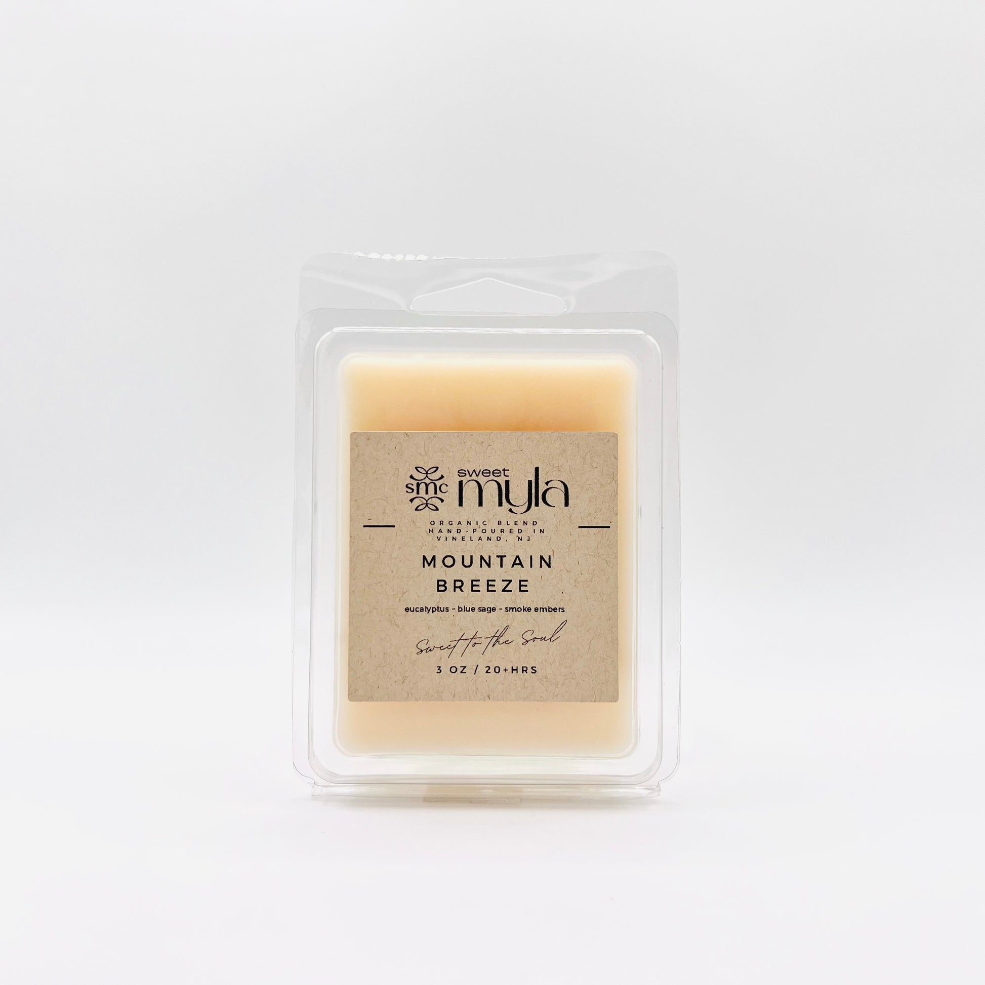 Mountain Breeze Candle with scents of Eucalyptus, Blue Sage & Smoke Embers