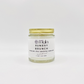 Sunday Brunch Candle with almond cake, citrus, jasmine tea, and sweet vanilla scent.
