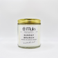 Sunday Brunch Candle with almond cake, citrus, jasmine tea, and sweet vanilla scent.