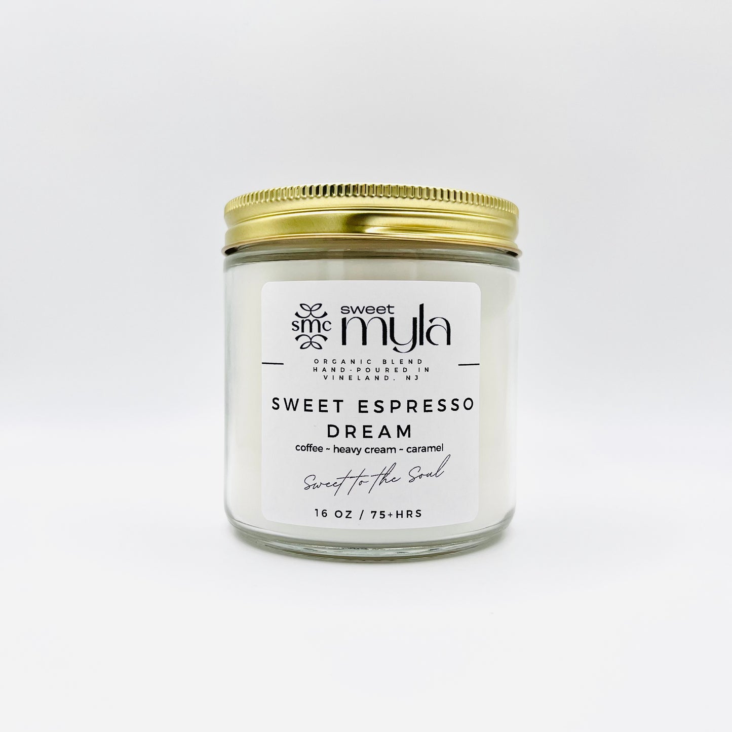 Sweet Espresso Dream Candle with fragrance notes of Coffee, Heavy Cream & Caramel