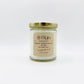Sweet Eucalyptus Bliss candle with scents of lemon, eucalyptus & powder