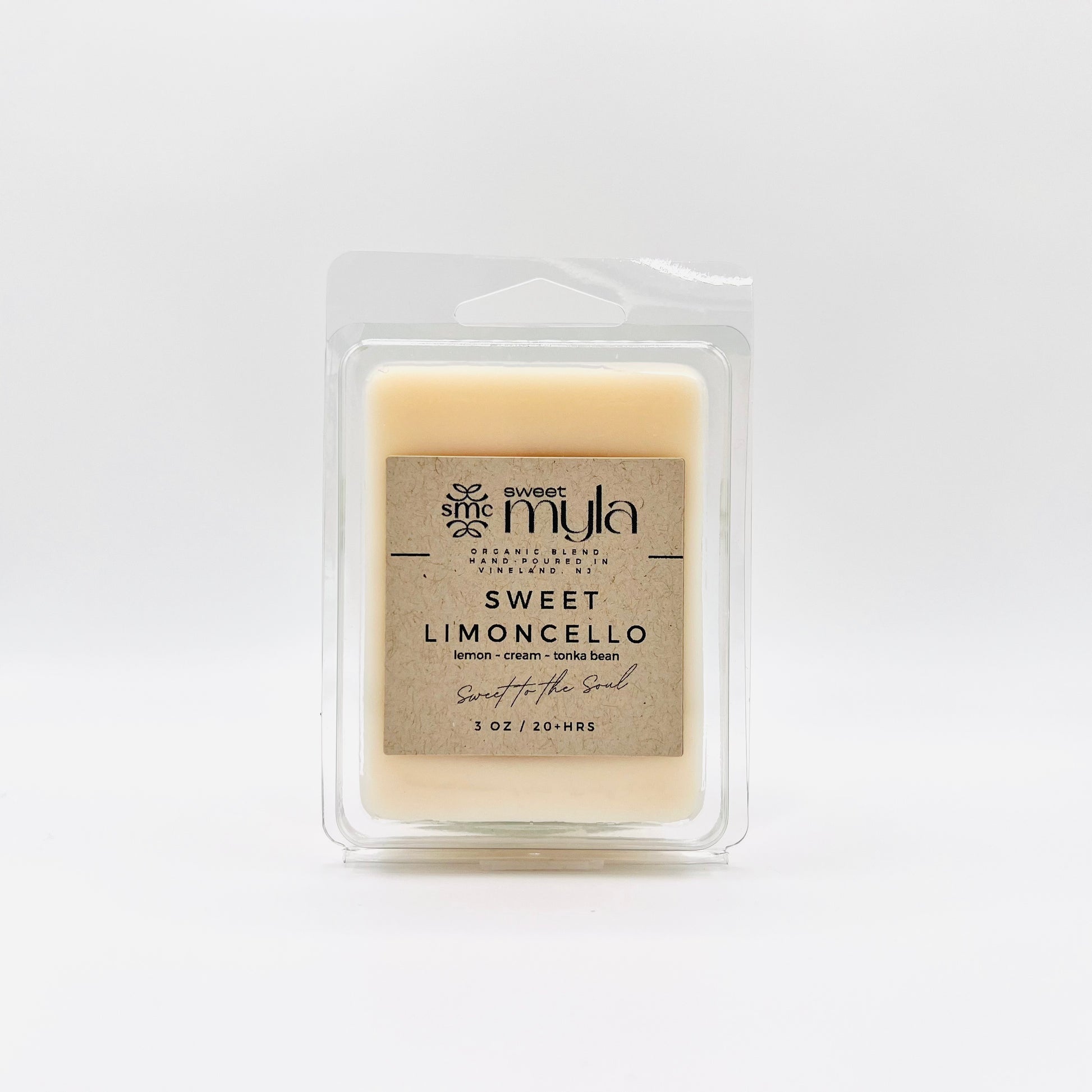 Sweet Limoncello wax melt with fragrance notes of Lemon, Cream & Tonka Bean 