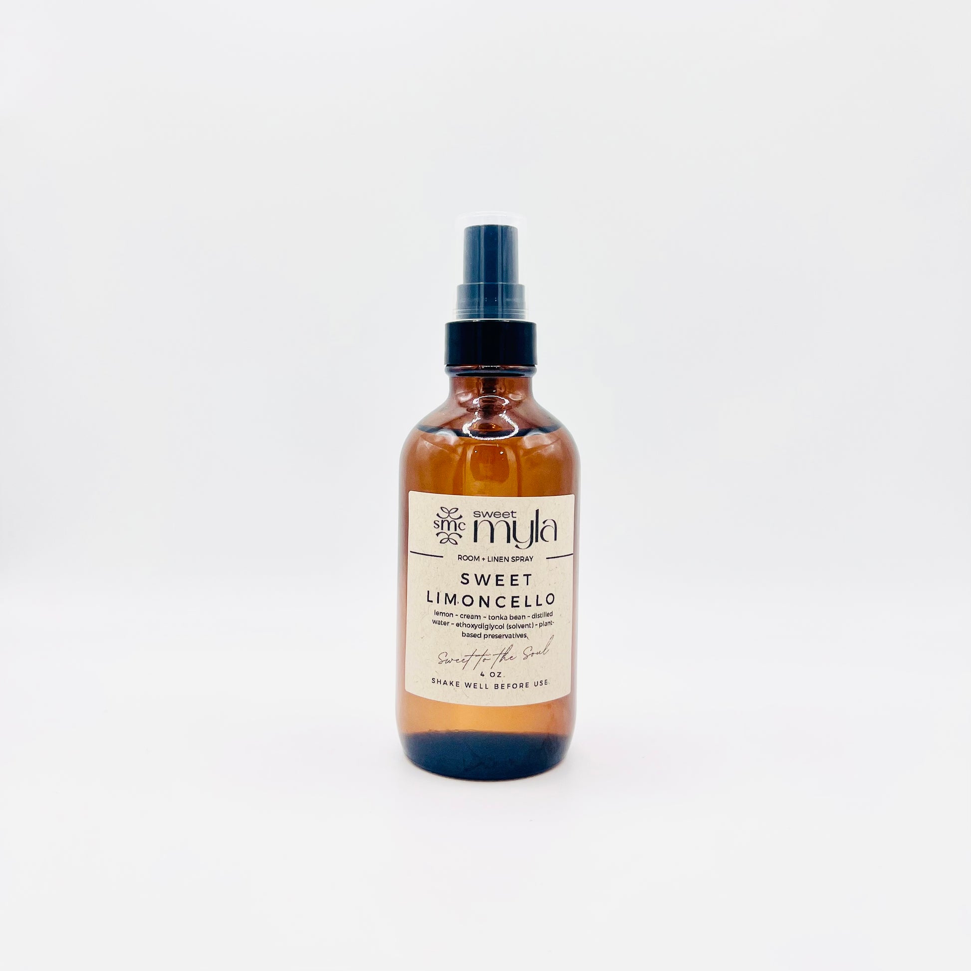 Sweet Limoncello Room Spray with scents of lemon, cream & tonka bean