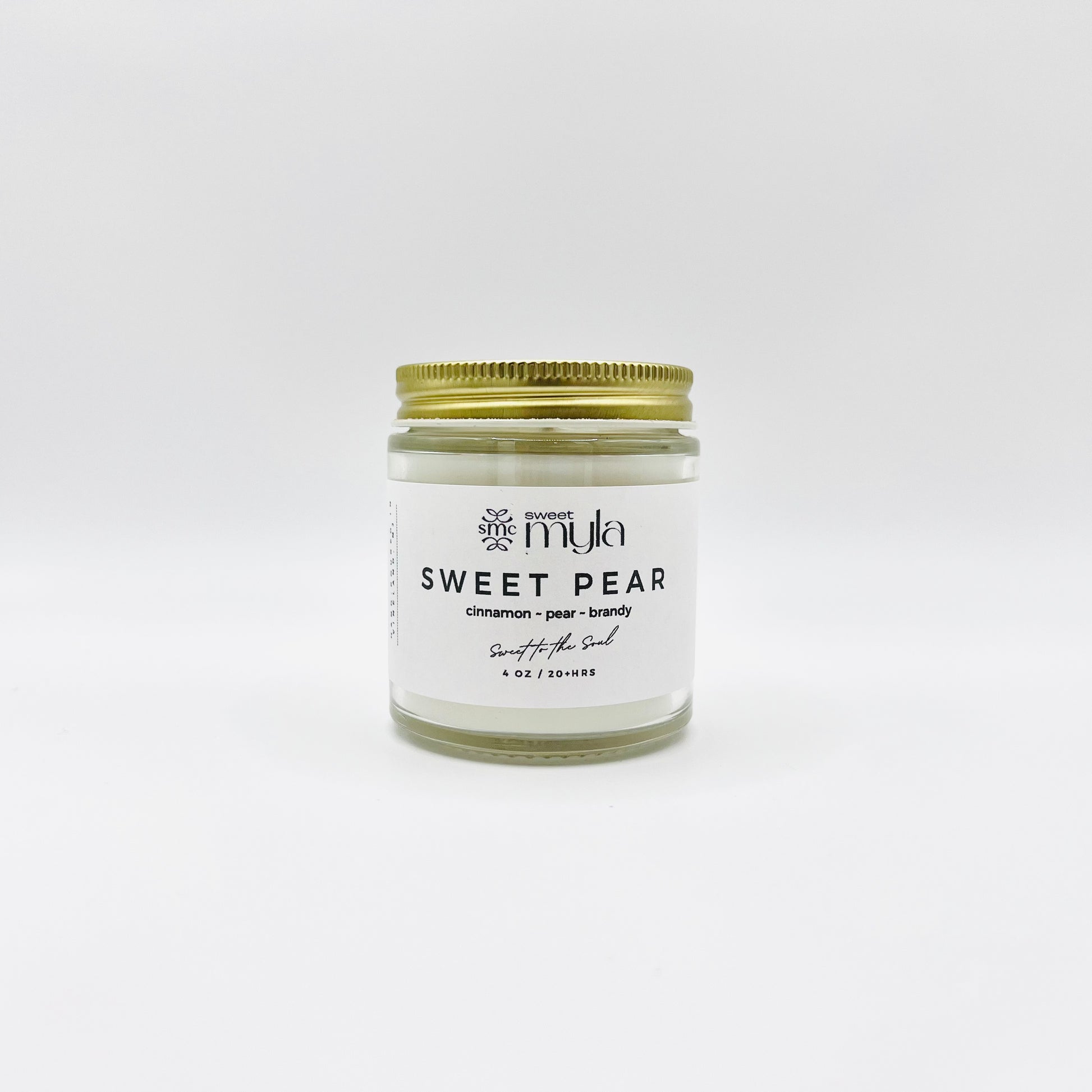 Sweet Pear Candle with fragrance notes of Cinnamon, Pear & Brandy